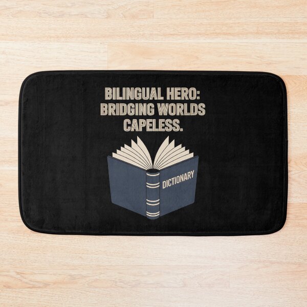 Item preview, Bilingual Hero Capeless Dictionary Graphic designed and sold by BubblePancake.