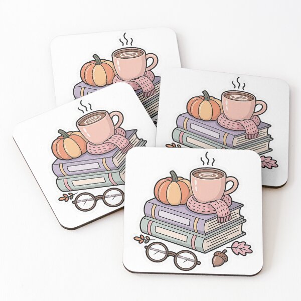 Item preview, Cozy Autumn Pastel Books Sticker - Cartoon Fall Reading Aesthetic designed and sold by ZyxDes.