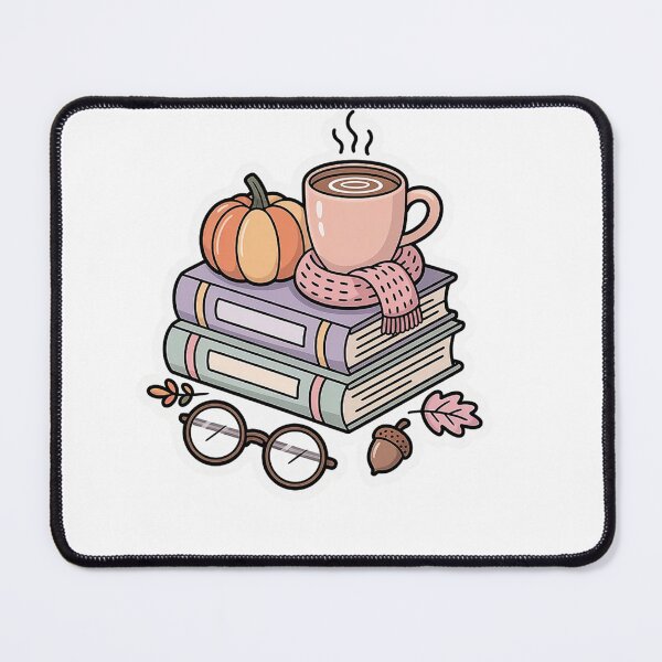 Item preview, Cozy Autumn Pastel Books Sticker - Cartoon Fall Reading Aesthetic designed and sold by ZyxDes.