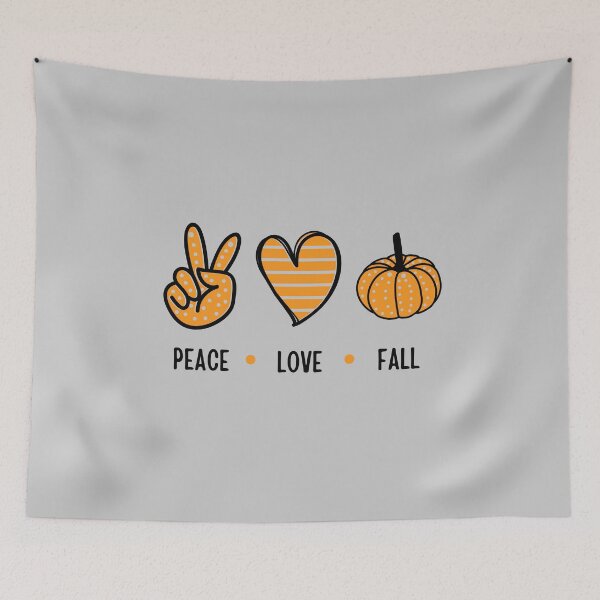 Item preview, Peace Love Fall Pumpkin - Autumn Season Aesthetic Graphic  designed and sold by ConfuseLab Alt.