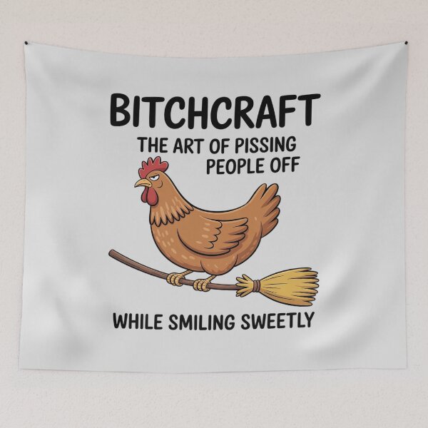 Item preview, Bitchcraft Art of Pissing People Off While Smiling Sweetly designed and sold by BubblePancake.