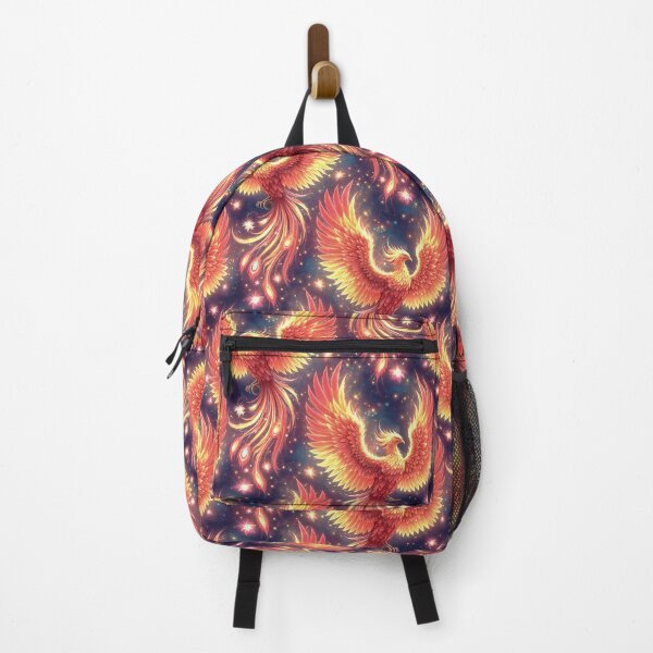 Item preview, Majestic Phoenix Seamless Pattern – Fiery Mythical Bird in Cosmic Night Sky designed and sold by jarvisdesignsJD.
