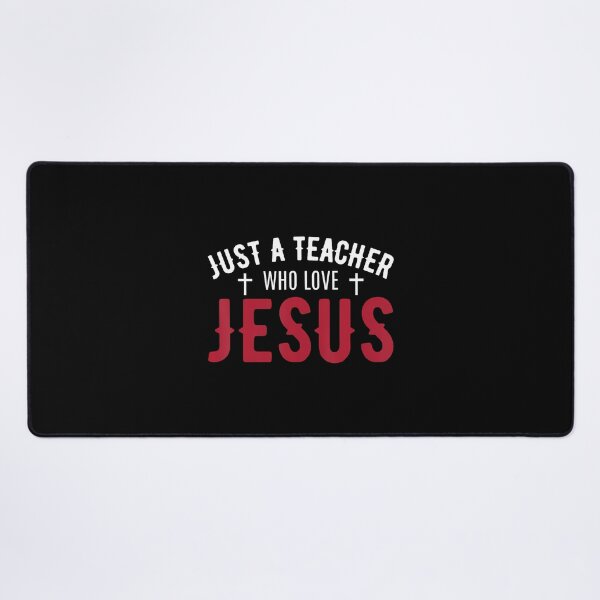 Item preview, Just A Teacher Who Love Jesus Funny Teacher Lovers Faith designed and sold by RebeccaCelia.