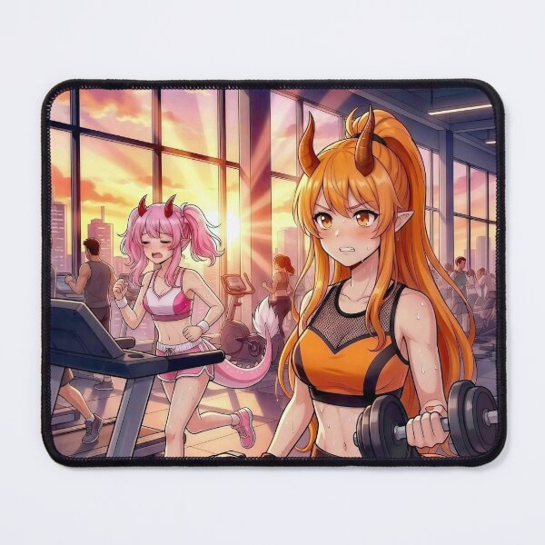 Item preview, Dragon Girl Gym Workout Motivation designed and sold by DomeGeekArt.