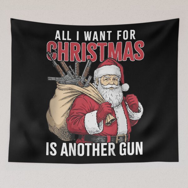 Item preview, Funny Santa Christmas Gun Lover Second Amendment Holiday Design designed and sold by MassonCalepon.