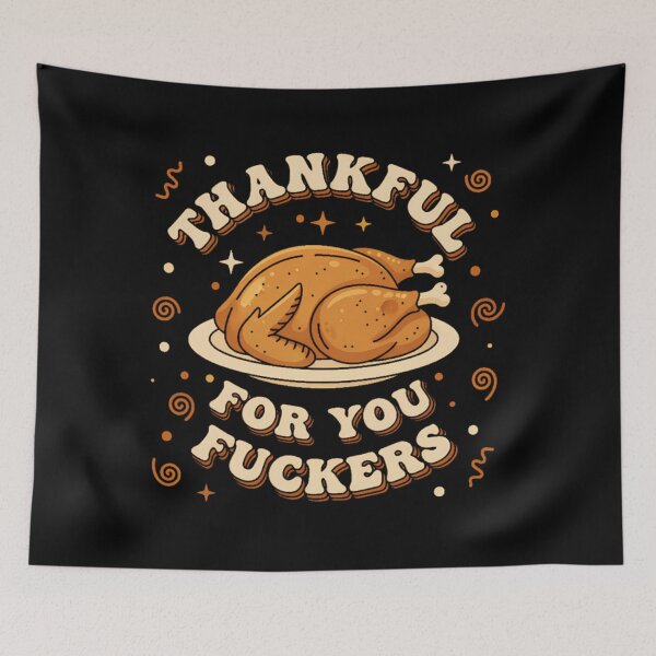 Item preview, Humor Fall Funny 90s Thankful Thanksgiving You for Fuckers designed and sold by JasonesNance.