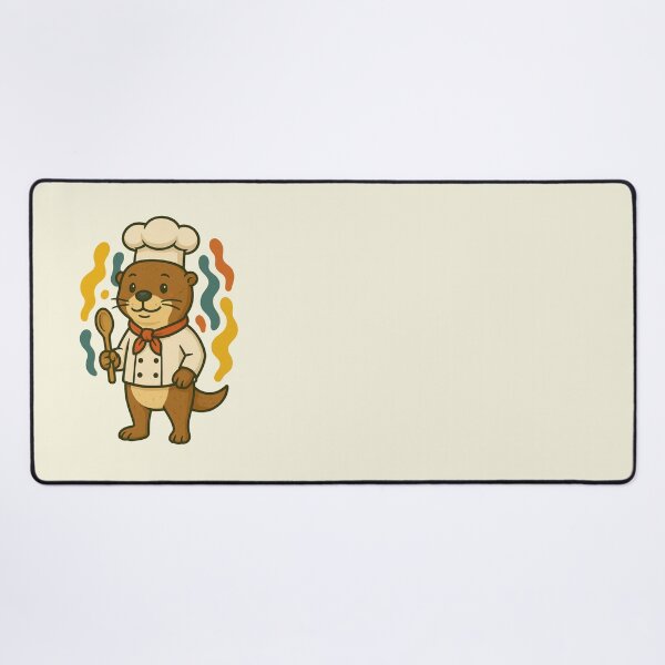 Item preview, otter chef kawaii art designed and sold by Sn1ver.