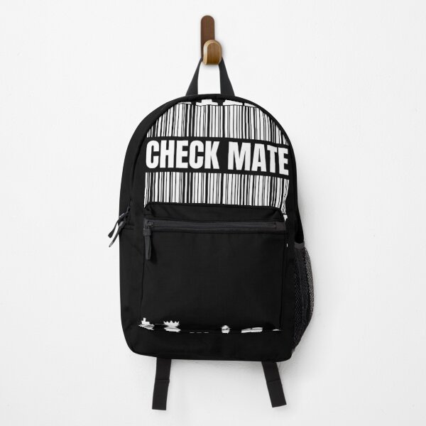 Item preview, CHECK MATE Chess Barcode - Minimal Gamer Geek Design designed and sold by ConfuseLab Alt.