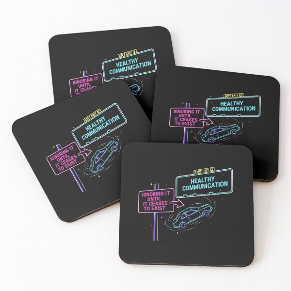 Item preview, Ignoring It Until It Ceases to Exist Neon Highway Exit Design designed and sold by SplashTastic.