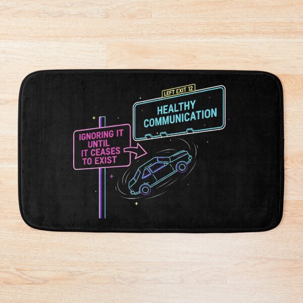 Item preview, Ignoring It Until It Ceases to Exist Neon Highway Exit Design designed and sold by SplashTastic.