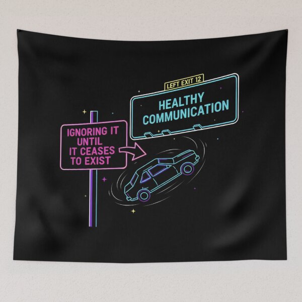 Item preview, Ignoring It Until It Ceases to Exist Neon Highway Exit Design designed and sold by SplashTastic.