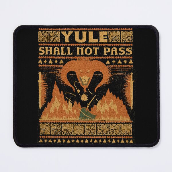 Item preview, Yule Shall not Pass Fantasy Wizard Holiday designed and sold by FlashNyChips.