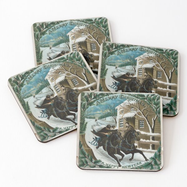 Item preview, A Merry Christmas/A Happy New-Year - Vintage Greeting Card designed and sold by ksnook.