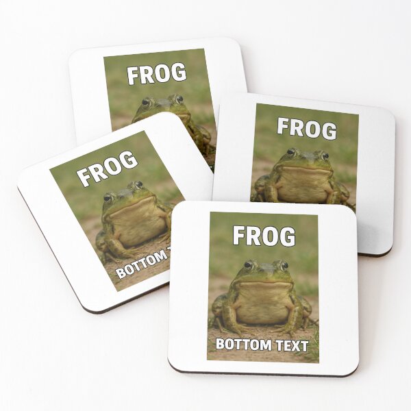 Item preview, Frog Bottom Text – Funny Surreal Meme Design designed and sold by SillyGeuse.