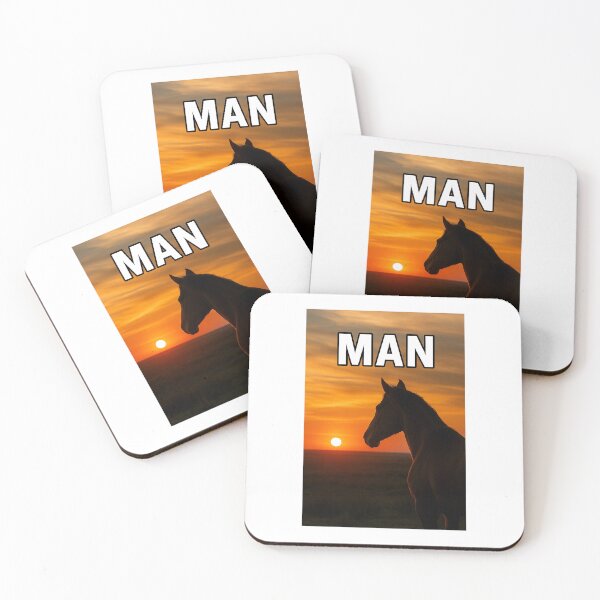Item preview, MAN – Surreal Horse Sunset Meme Design designed and sold by SillyGeuse.