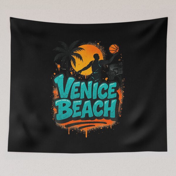 Item preview, Venice Beach Streetball 90S Style Graffiti Basketball Graphi designed and sold by DeannaAntoin.