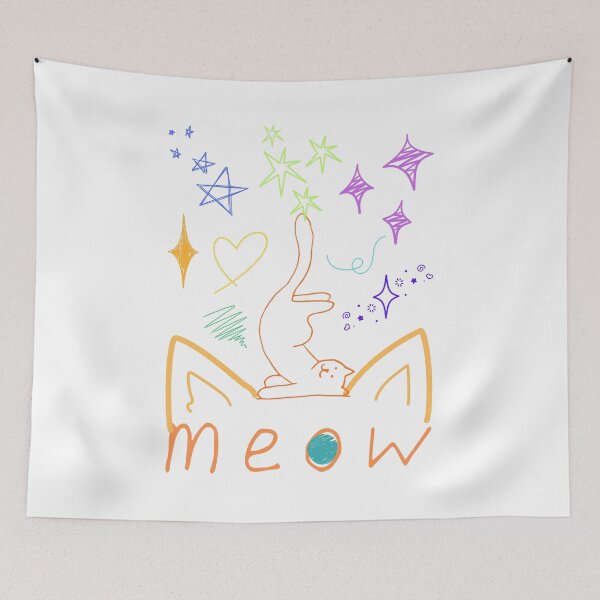 Item preview, MEOW, FUN CAT designed and sold by emanabusara.