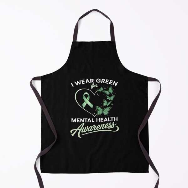 Item preview, I Wear Green For Mental Health Awareness Butterfly Heart designed and sold by GaryPacheco6.