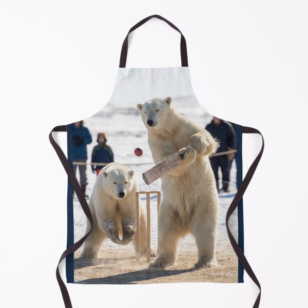 Item preview, Polar Bears Play Cricket designed and sold by Tridentulus.