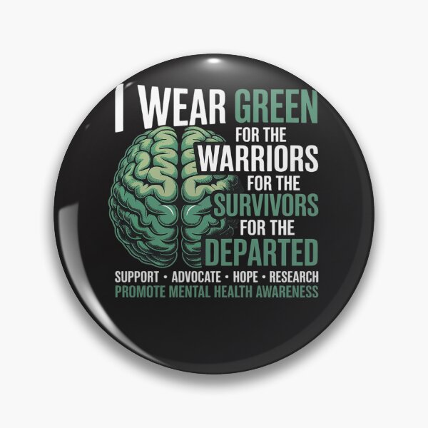 Item preview, I Wear Green For Mental Health Awareness Fight The Stigma designed and sold by GaryPacheco6.