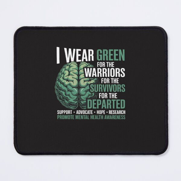 Item preview, I Wear Green For Mental Health Awareness Fight The Stigma designed and sold by GaryPacheco6.