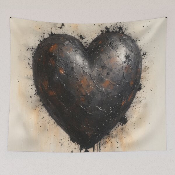 Item preview, Broken heart: darkness, cracks, decay designed and sold by Mianku | Für das Leben.