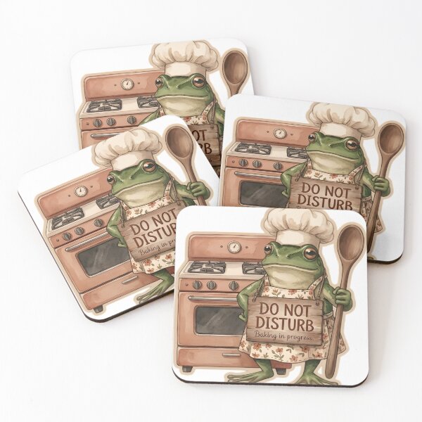 Item preview,  Frog Funny Introvert Baker - Cottagecore designed and sold by MihaCottagecore.