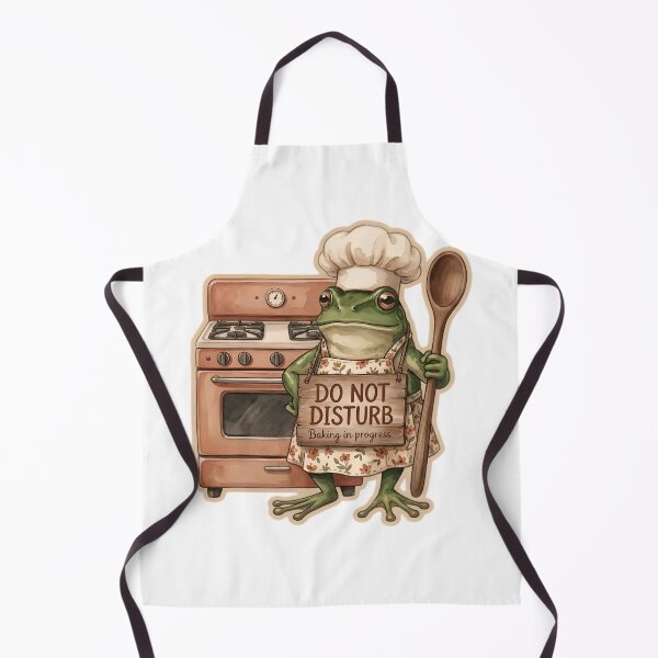 Item preview,  Frog Funny Introvert Baker - Cottagecore designed and sold by MihaCottagecore.