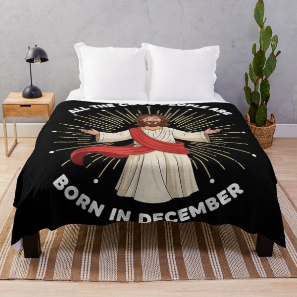 Item preview, Cool People Born December Jesus Christmas Birthday Graphic Shirt Design designed and sold by DuneHaicna.