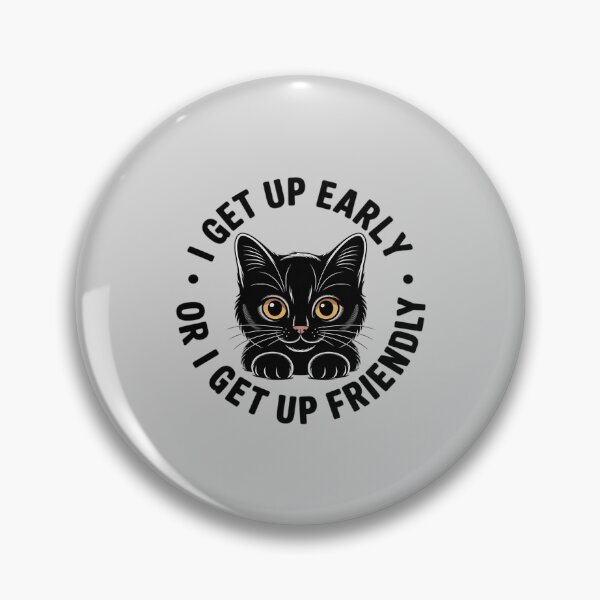 Item preview, Black Cat Morning Mood I Don’t Do Early,Cat Coffee designed and sold by BubblePancake.