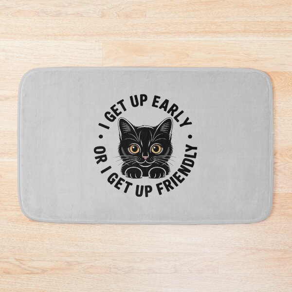 Item preview, Black Cat Morning Mood I Don’t Do Early,Cat Coffee designed and sold by BubblePancake.