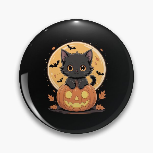 Artikelvorschau, Schwarze Katze Kürbis Halloween Herbst Herbst Saison entworfen und verkauft von BubblePancake.