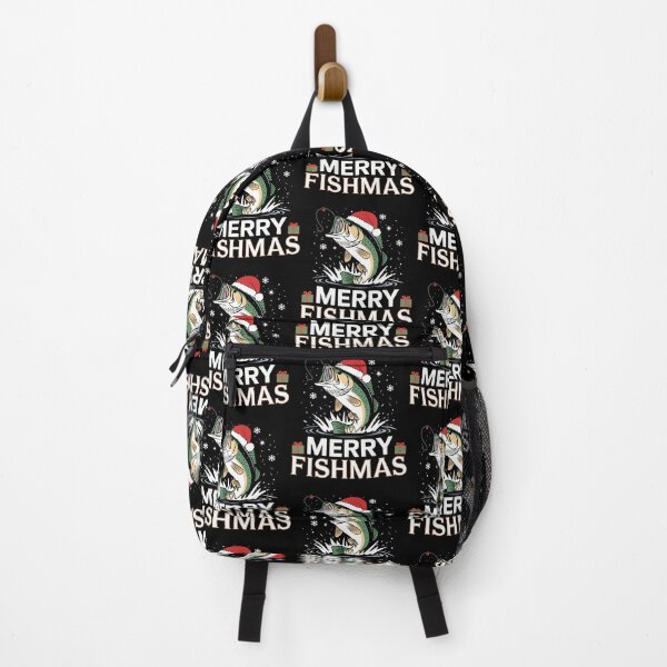 Item preview, Merry Fishmas Funny Fishing Christmas Design designed and sold by ElaineEsther.
