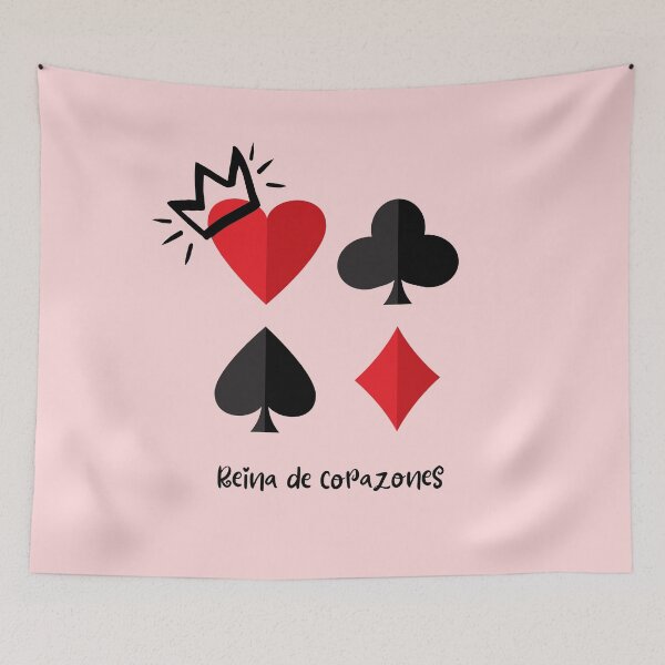 Item preview, Reina de Corazones - Queen of Hearts Card Suit Design designed and sold by ConfuseLab Alt.