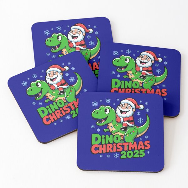 Item preview, Dino Christmas 2025 – Santa Riding T-Rex Cute Dinosaur Holiday Lights | Funny Family Matching Tee & Gift designed and sold by DigitalArtByNow.