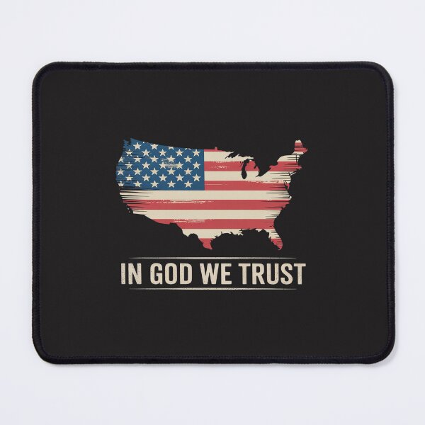 Item preview, In God We Trust Patriotic Christian 4th of July USA Flag designed and sold by GaryPacheco6.