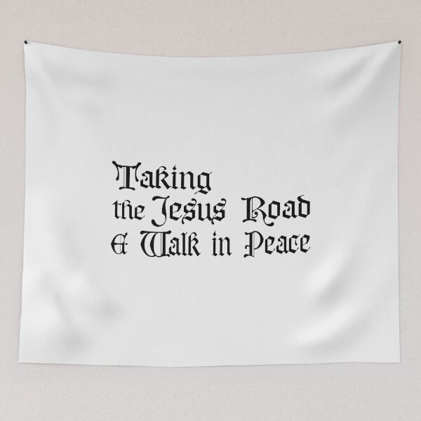 Item preview, Jesus Road; Walk In Peace; designed and sold by StickerApe.