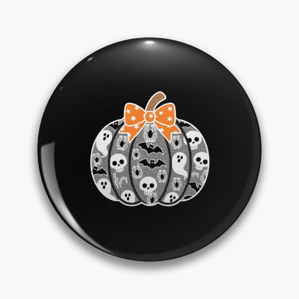 Item preview, Black Lace Pumpkin Coquette Halloween Fall Season Lace Bow designed and sold by BubblePancake.