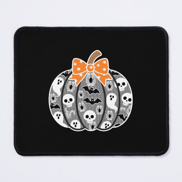 Item preview, Black Lace Pumpkin Coquette Halloween Fall Season Lace Bow designed and sold by BubblePancake.