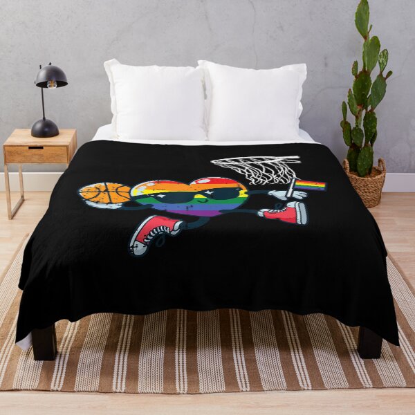 Item preview, Gay Pride Month Basketball Heart Lgbtq Ally Rainbow Men Kids designed and sold by ElaineEsther.