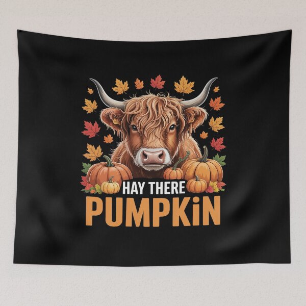 Item preview, Bleached Hay There Pumkin Highland Cow Fall designed and sold by NetoGalaxy.