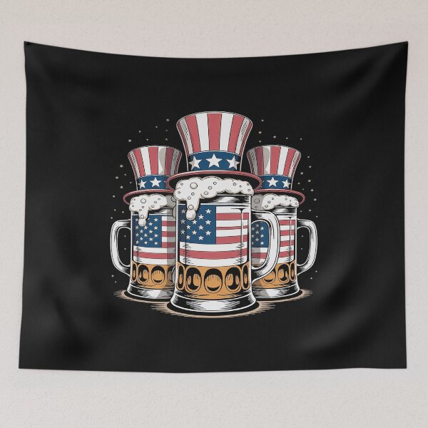 Item preview, Independence Day 4th of July Beer American Flag Beer Lovers designed and sold by JessicaWalshdf.