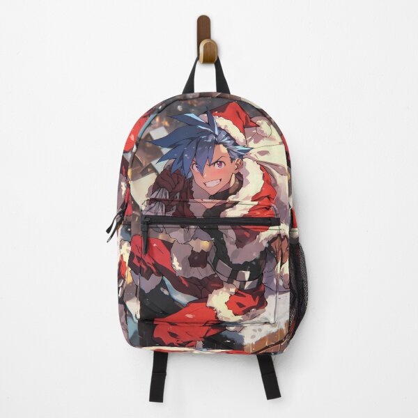 Item preview, Kamina Christmas Courage Gurren Lagann Anime Santa Claus Winter Rooftop Night designed and sold by HumbertoValveno.