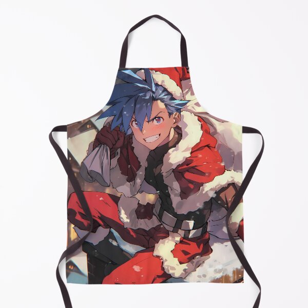 Item preview, Kamina Christmas Courage Gurren Lagann Anime Santa Claus Winter Rooftop Night designed and sold by HumbertoValveno.