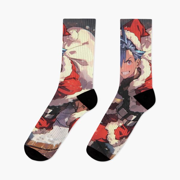 Item preview, Kamina Christmas Courage Gurren Lagann Anime Santa Claus Winter Rooftop Night designed and sold by HumbertoValveno.