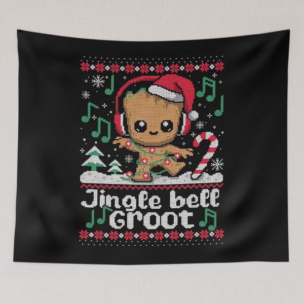 Item preview, Jingle Bell Groot Ugly Christmas Sweater designed and sold by CarlPosey6.