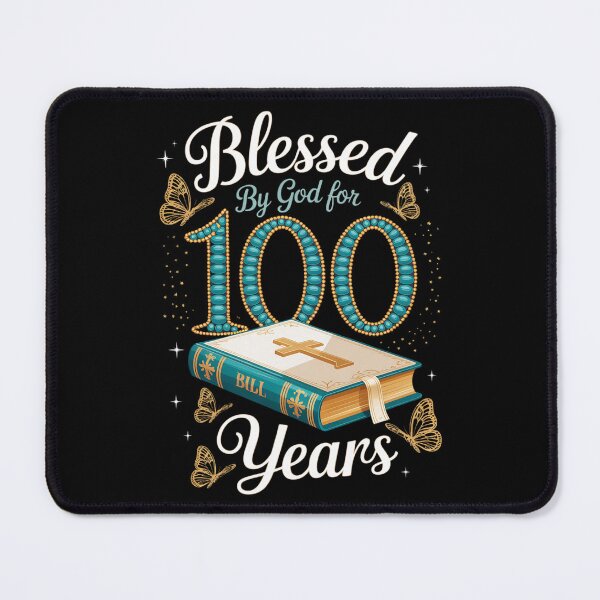 Item preview, Blessed by God for 100 Years Old 100th Birthday Women designed and sold by NetoGalaxy.