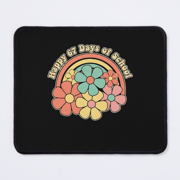 Item preview, Happy 67 Days of School Retro Groovy Flowers Design designed and sold by facegm.