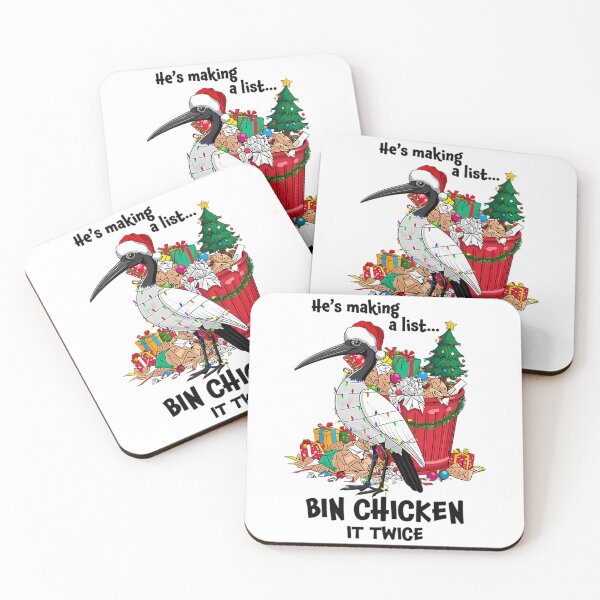 Item preview,  He Is Making A List Bin Chicken It Twice - Aussie Xmas Ibis designed and sold by CarlPosey6.