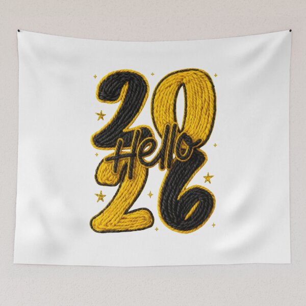 Item preview, Faux Yarn Crochet Hello 2026 designed and sold by DusyaIlyinishna.